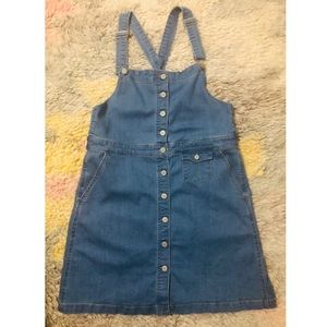 Gap denim overall dress, size XL